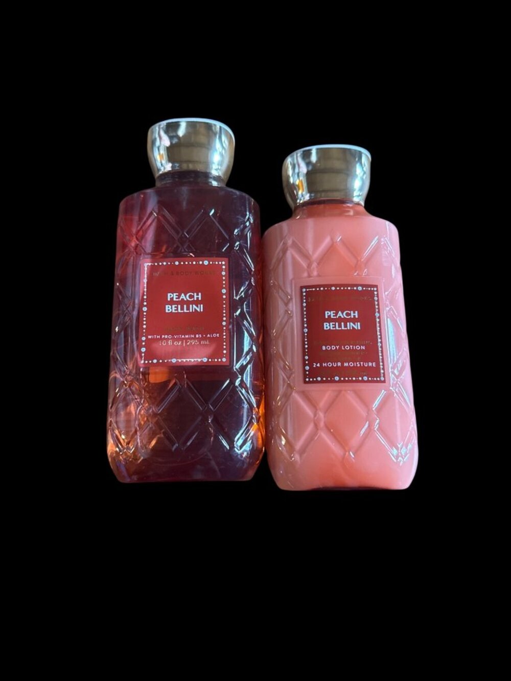 Bath & Body Works Peach Bellini Body Lotion & Wash RARE Sealed Set New